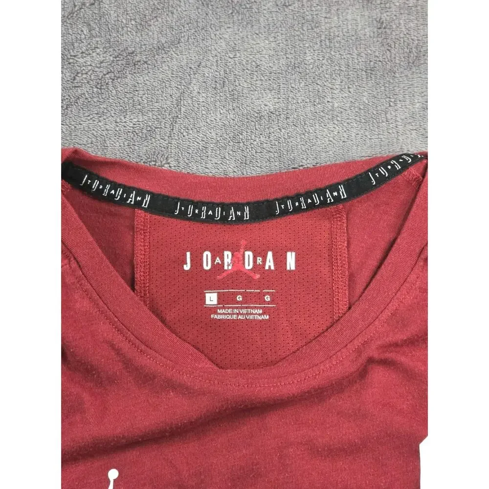 Air Jordan Oklahoma Sooners Shirt Mens Sz L Long Sleeve Performance NCAA OU C36